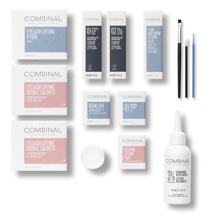 Kit Rehaussement Cils 20 poses Keratin Lash Lift Premium Combinal
