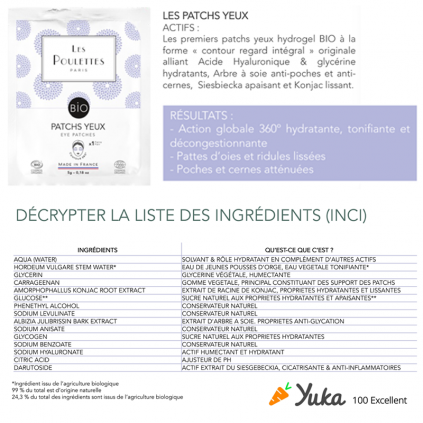 Masque Patchs Yeux Bio Les Poulettes