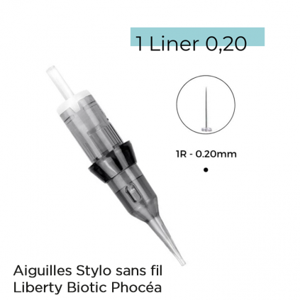 Aiguilles 1 pointe 0,20mm, boite de 20, Biotic Phocéa