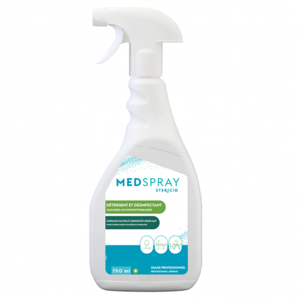 Désinfectant MedSpray pour surfaces hautes 750ml
