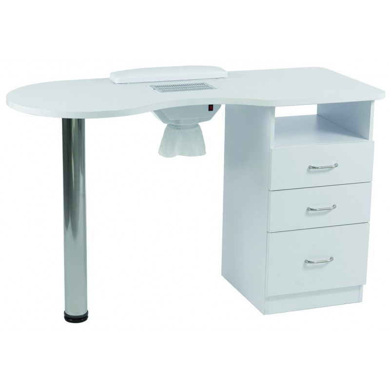 Table manucure simple en bois avec aspiration Ariès Esthétique