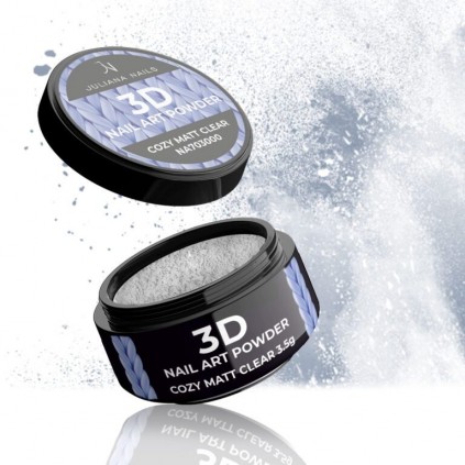 Poudre Nail Art 3D - Cozy Matt - Transparent 3,5g