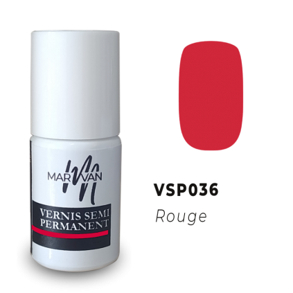 Vernis Semi-Permanent Rouge - Marvan