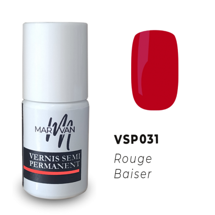 Vernis Semi-Permanent Rouge Baiser - Marvan
