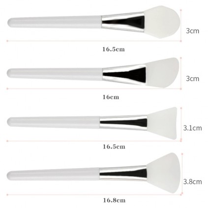 Kit 4 Pinceaux Masque en Silicone