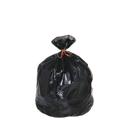 Sac plastique 50L Noir - Lot de 100