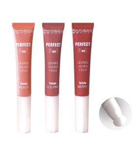 Coffret Perfect 3 en 1 blush, yeux, lèvres 3 teintes - Parisax