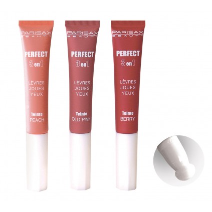 Coffret Perfect 3 en 1 blush, yeux, lèvres 3 teintes - Parisax