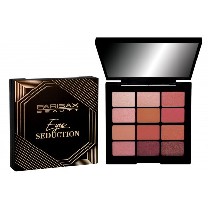 Palette de 12 fards à paupières Rose - Parisax