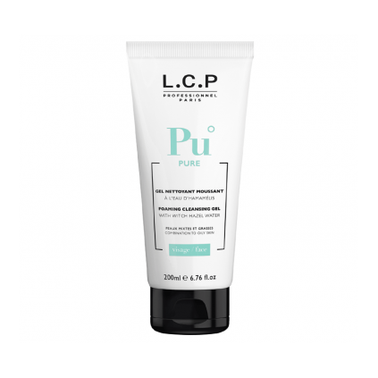 Gel Nettoyant moussant à l'eau d'Hamamélis - 200 ml - LCP Professionnel