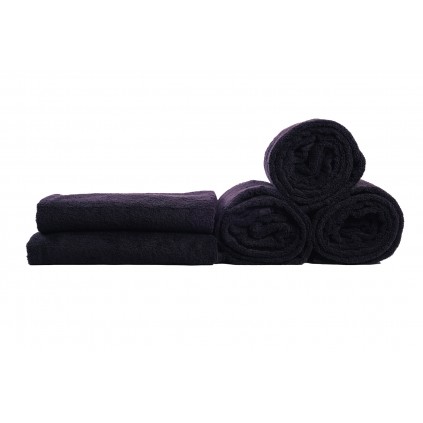 Serviette Eponge Noire 50x90cm