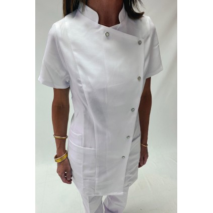 Blouse Col Mao Blanche Taille 0