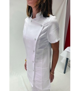 Blouse Col Mao Blanche Taille 0