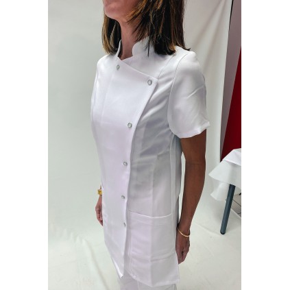 Blouse Col Mao Blanche Taille 0