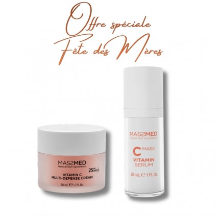 Fête des Mères 2026 - Sérum Vitamine C + Crème Multi Défenses Vitamine C