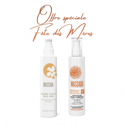 Fête des Mères 2026 - Lait Corps Double Action + Lait Visage et Corps SPF50