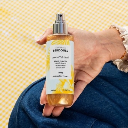 Brume parfumée Pailletée Monoï & Fleur de Tiaré