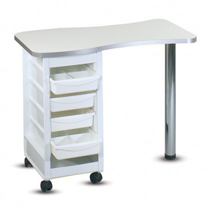 Table manucure simple avec tiroirs sans aspiration