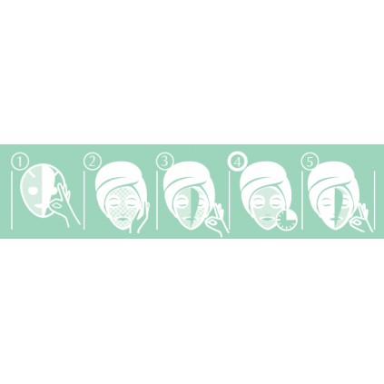 Masque Détox Charbon, 6 feuilles