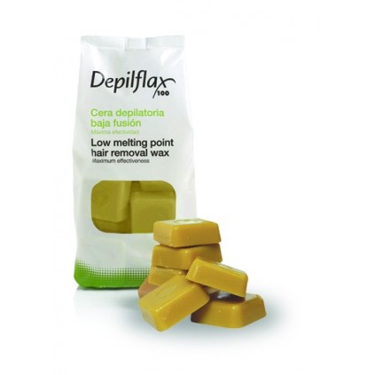 Cire traditionnelle Jaune en cubes 1Kg - Depilflax