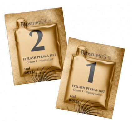 lot de 10 "produit permanente " + 10 "fixateur" en sachet individuels - Biosmetics
