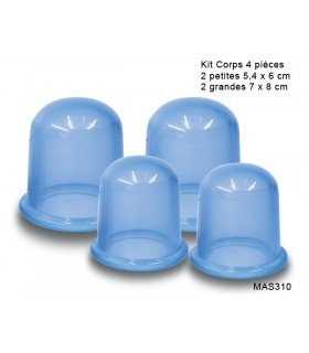 ventouses de massage : kit de 4 pièces pour le corps