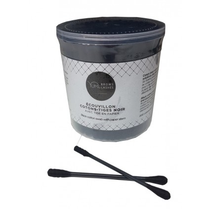 Ecouvillon Coton-Tiges Noir , par 200
