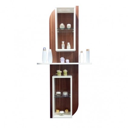 Etagère murale 2 niches 1 plateau GOLD