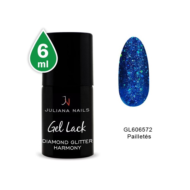 Vernis Semi-Permanent Diamond Glitter Harmony 6 ML