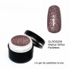 Gel Couleur Walnut Glitter 5 grs