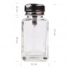 Flacon Pompe  en Verre et Tête Métalique, 180ml