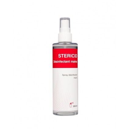 Désinfectant Mains en Spay , 250ml Stéricid