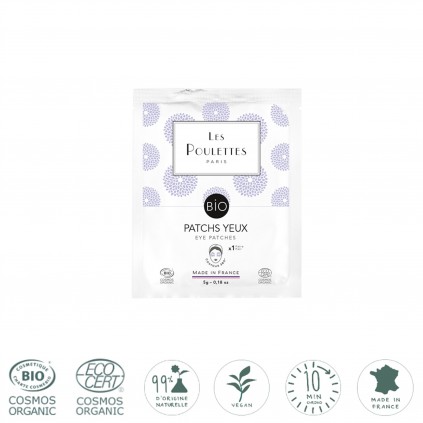 Masque Patchs Yeux Bio en Feuille Les Poulettes